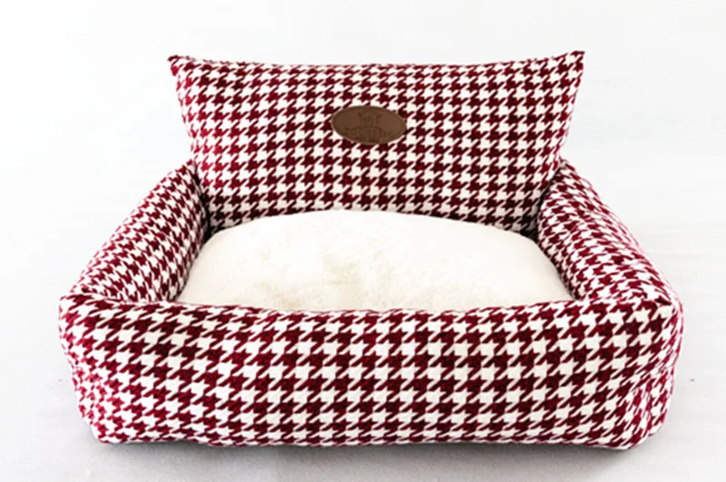 Title 5, Fabric Houndstooth Sofa with Removable and Wash...