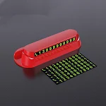 Tarjeta de estacionamiento temporal luminosa para coche, pegatina, ambientador y número de teléfono, accesorios universales para automóvil. — foto 2