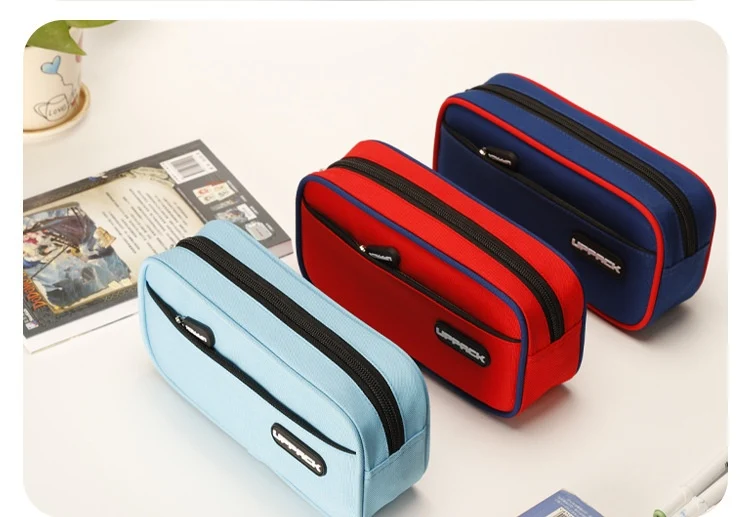 Title 9, Double Layer Pencil Case with Large Capacity an...