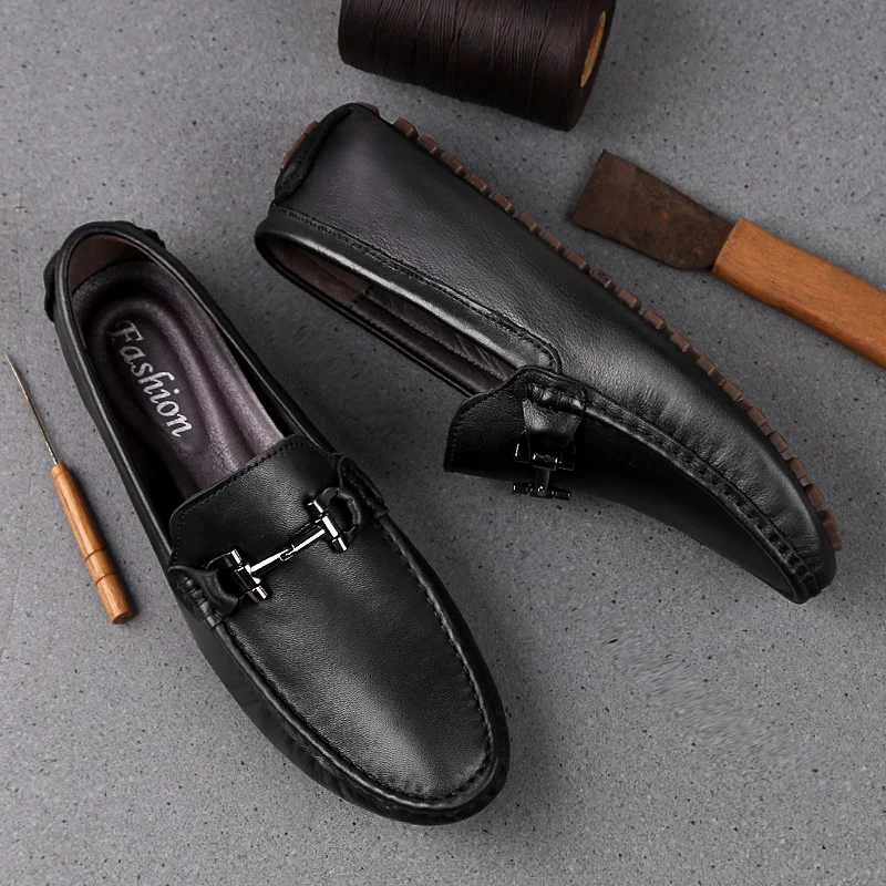 Title 9, Mens Slip On Genuine Leather Loafers Casual De...