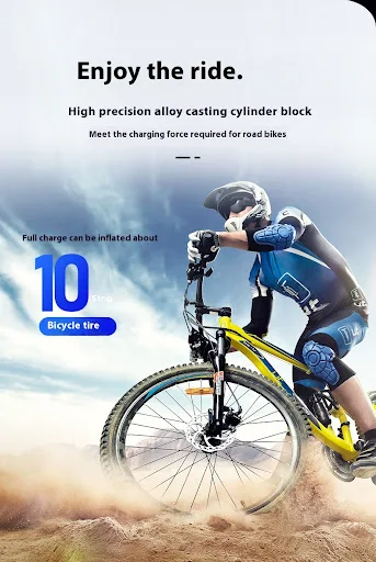 Title 5, Portable Wireless Car Tire Inflator with Intell...
