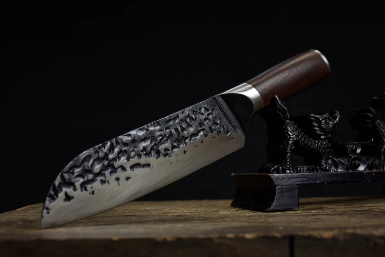 Title 1, Santoku Knife for precision cutting, slicing, a...