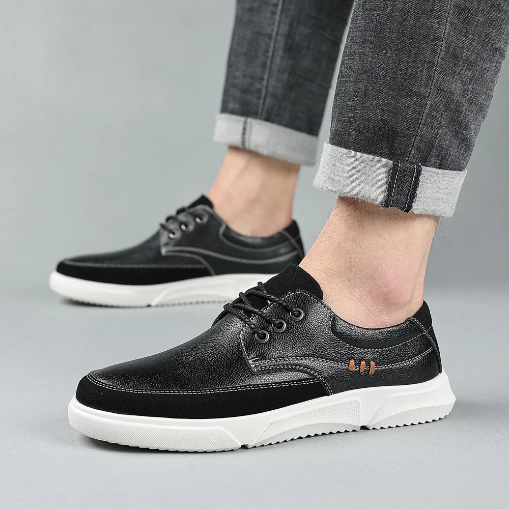 Title 3, Fashion Soft Soles Lace-up Mens Shoes. Comfort...