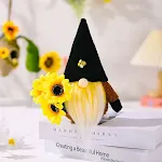 Sitting Sunflower Doll Black