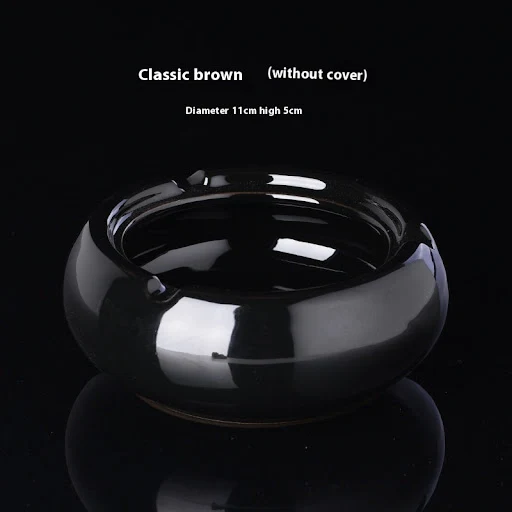 Title 2, Ge Kiln Ceramics Ashtray Simple Windproof Anti-...