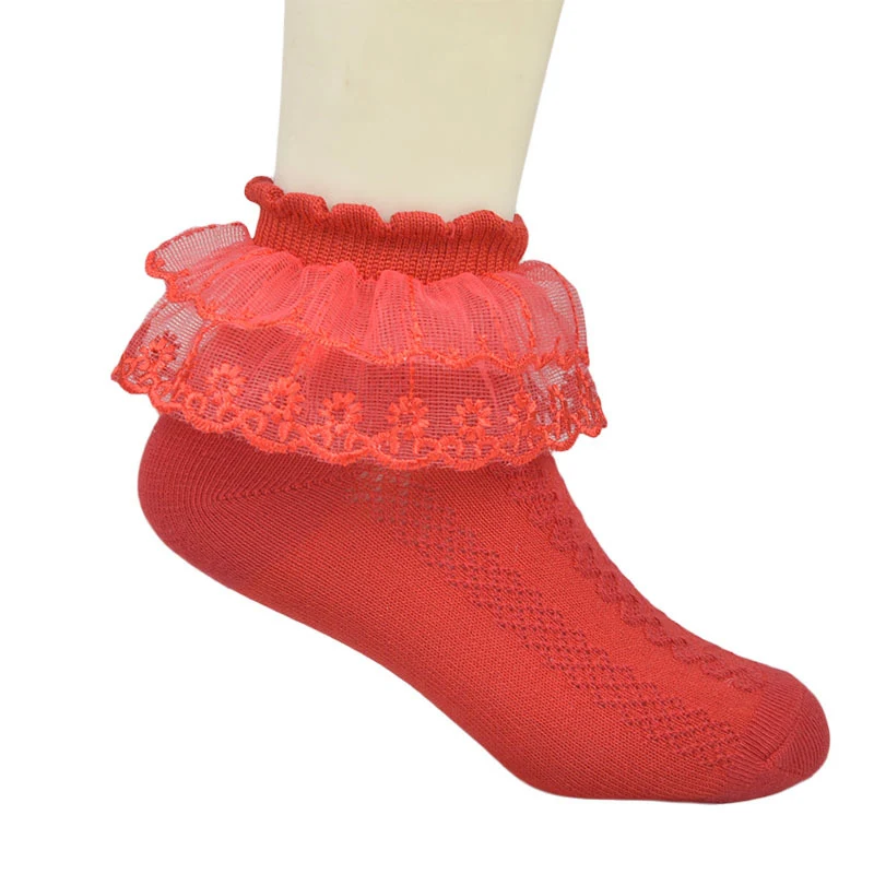 Children's Lace White Latin Dance Socks. Comfortable and stylish for dance classes and performances. Perfect for young d — photo 7