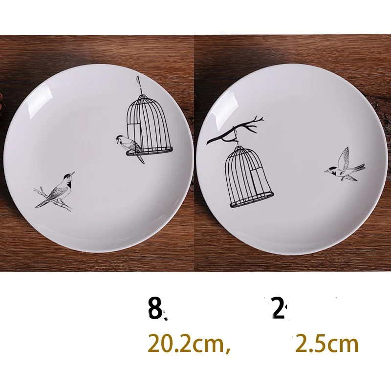 Bone China Deep Dish Plate, Shallow Creative European Style. Serve your meals with elegance and sophistication. Perfect — photo 5