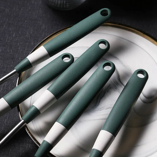 Title 5, Silicone Spatula Kitchenware Set Non-stick Cook...