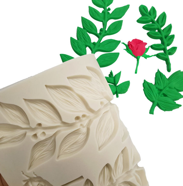 Title 5, Rose silicone molds for fondant, cake decoratin...