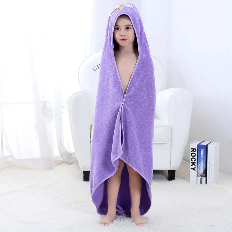 Toalhas de banho infantis de verão, estilo fofo e macias, roupas de casa aconchegantes para crianças, conforto após o banho. — foto 5