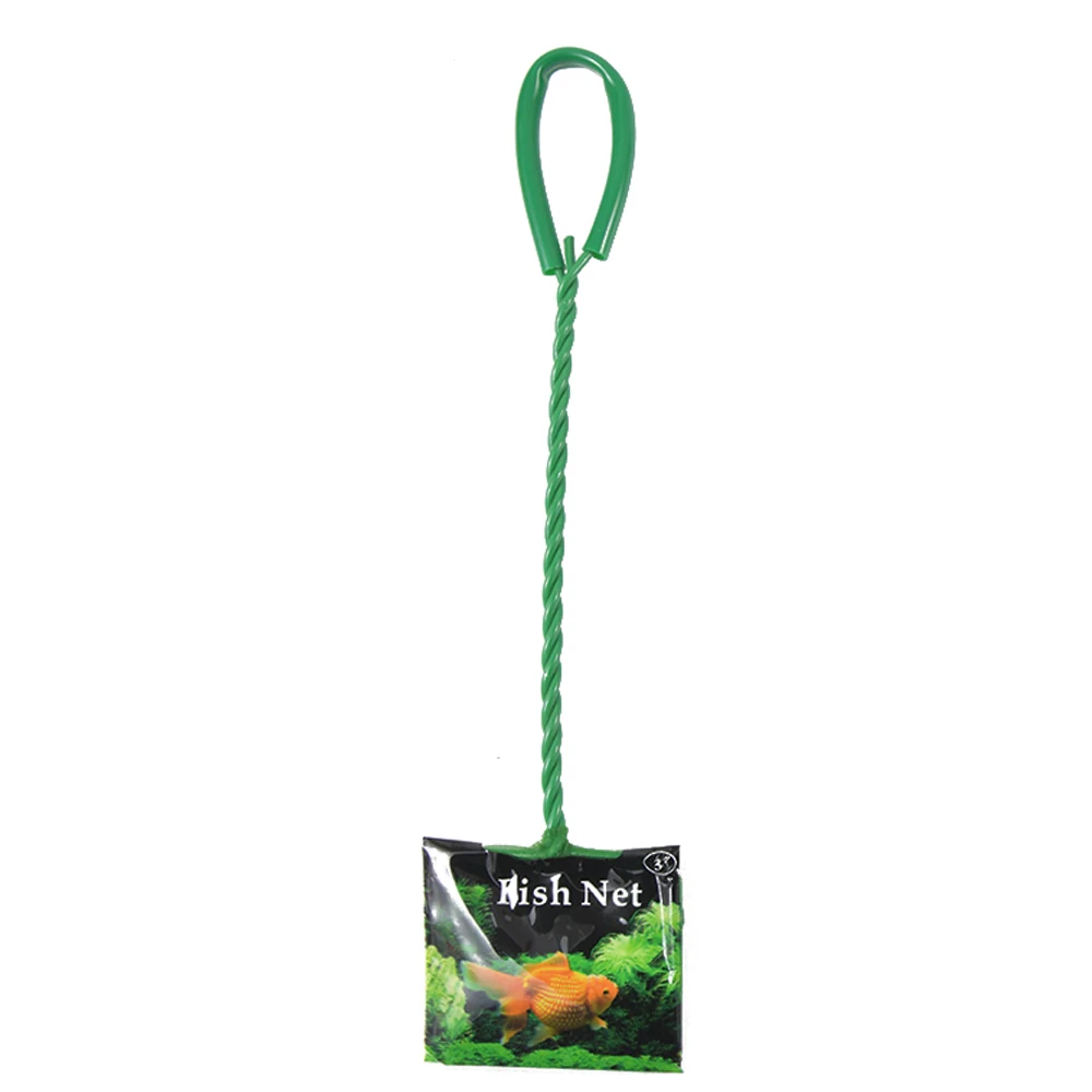 Title 21, Portable Fish Net Long Handle Square Aquarium A...