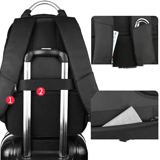 Title 6, Mochila de Negócios de Grande Capacidade para V...