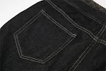 Rechte jeans met stiksels voor dames en heren Klassieke snit Duurzaam comfort en stijl Veelzijdige denim broek voor elke gelegenheid Heren- en dameskleding — foto 31