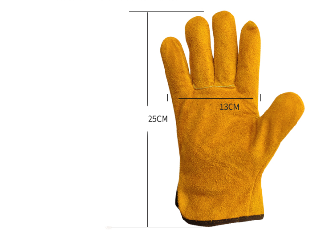 Leather welding gloves, high temperature, short. Provide excellent heat protection and dexterity, ideal for safe and pre — photo 4
