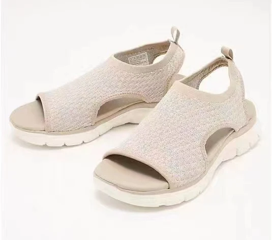 Dames Peep-Toe sandalen voor sport en zomer, hartvormige print, mesh schoenen voor dames, perfect voor warme zomerdagen, ademend — foto 3
