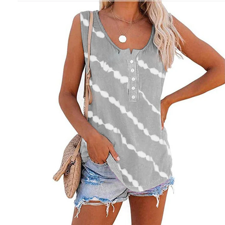 Title 5, Camiseta feminina casual com gola redonda e lis...