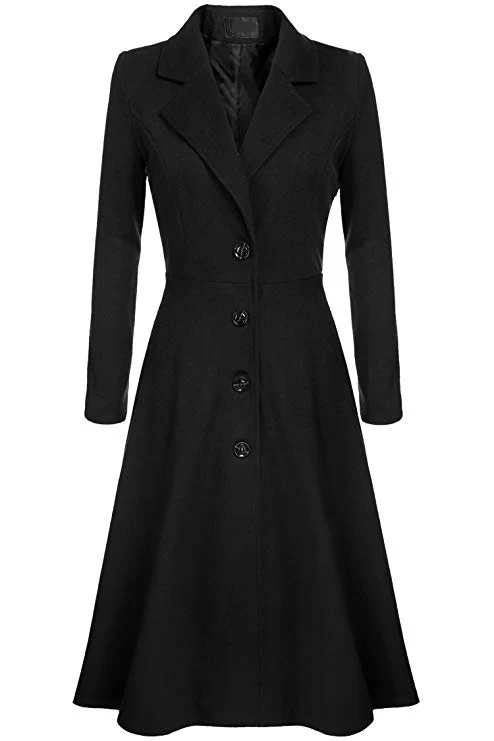 Title 7, Breasted Long Sleeve Trench Coat