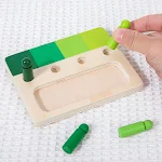 Brinquedos Cognitivos de Madeira para Crianças com Combinação de Cores. Estimule o aprendizado divertido e aprimore a coordenação motora. — foto 4