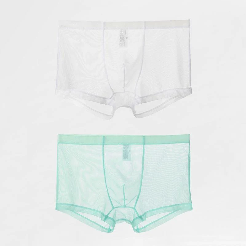 Men's Mesh Ice Silk Boxer Briefs, Thin & Plus-Sized. Breathable & Comfortable for Everyday Wear. Perfect for hot weather — photo 10