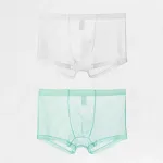 Men's Mesh Ice Silk Boxer Briefs, Thin & Plus-Sized. Breathable & Comfortable for Everyday Wear. Perfect for hot weather — photo 10