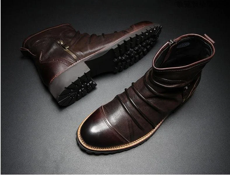 Sapatos de couro casuais masculinos confortáveis e de alta qualidade. Desfrute de conforto diário com estilo e durabilidade superiores. — foto 3