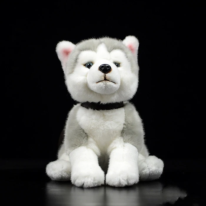 Pelúcia fofa de cachorro agachado, 28cm, simulação animal, macia e adorável, ideal para brincar e abraçar, um presente perfeito para crianças. — foto 1
