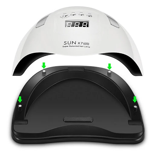 Title 4, Cabine Sun X7Max 180W portátil para unhas, foto...