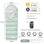 Outdoor Camping Thickened Waterproof Cotton Sleeping Bag Four Seasons Machine Washable Splicing Sleeping Bag for Comfort — photo 12