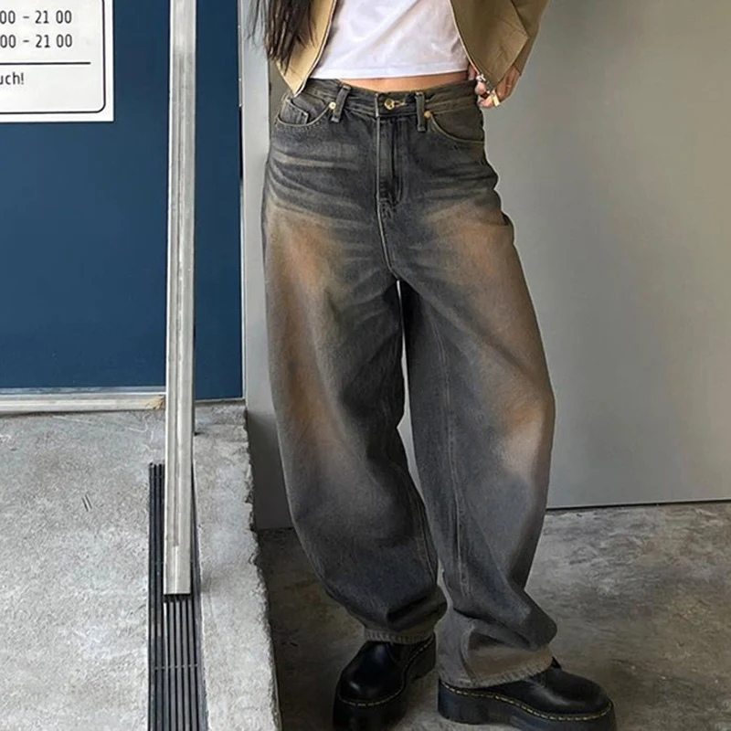 Damen Retro Straight Jeans — foto 5