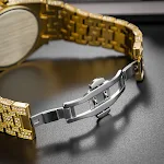 Relógio de quartzo masculino Fashion Starry Diamond. Elegância e precisão no seu pulso, com design estrelado e diamantes. Perfeito para o homem moderno. — foto 15