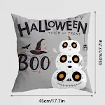Capa de almofada Castelo de Abóbora de Halloween, ideal para decoração de outono e ambiente festivo, adiciona conforto e estilo à sua casa. — foto 2