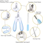 Pet Nail Clipper Stainless Steel Cat Nail Clipper Dog Professional Nail Trimmers with Safety Guard Nail File Nail Groomi — photo 2