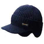 Leather label navyblue