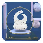 Babador de bebê de silicone à prova d'água, 1 peça, bandana de grau alimentício para meninos e meninas, prático e seguro. — foto 2