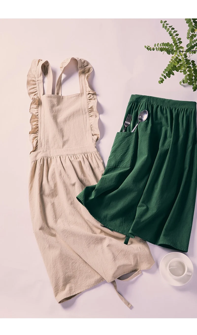 Title 4, Waterproof Cotton Baking Kitchen Apron with Sho...