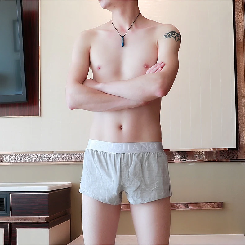 Title 6, Plaid Printed Cotton Breathable Loose Boxer Shorts