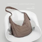 Cotton Horn Hobo Bag Freizeittasche Groß Geräumig Leicht Damen Herren Handtasche Einfach Vielseitig Alltag Große Kapazität Shopper — foto 2
