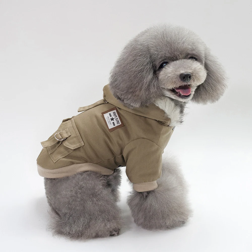 Title 6, Autumn and winter dog cotton coat pet cotton ve...
