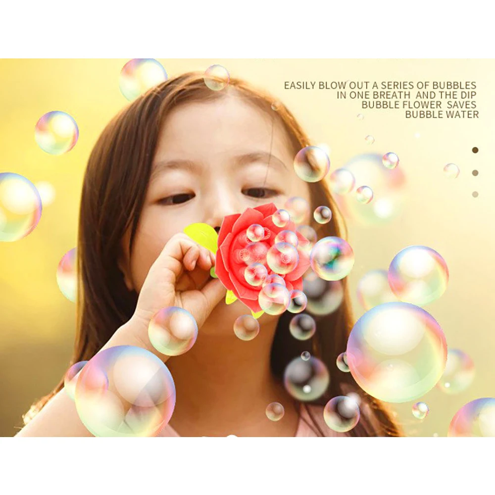 Blocos de Construção Bubble Flower DIY Montados Brinquedo de Sopro de Bolhas, diversão criativa para crianças, fácil de montar e brincar — foto 4