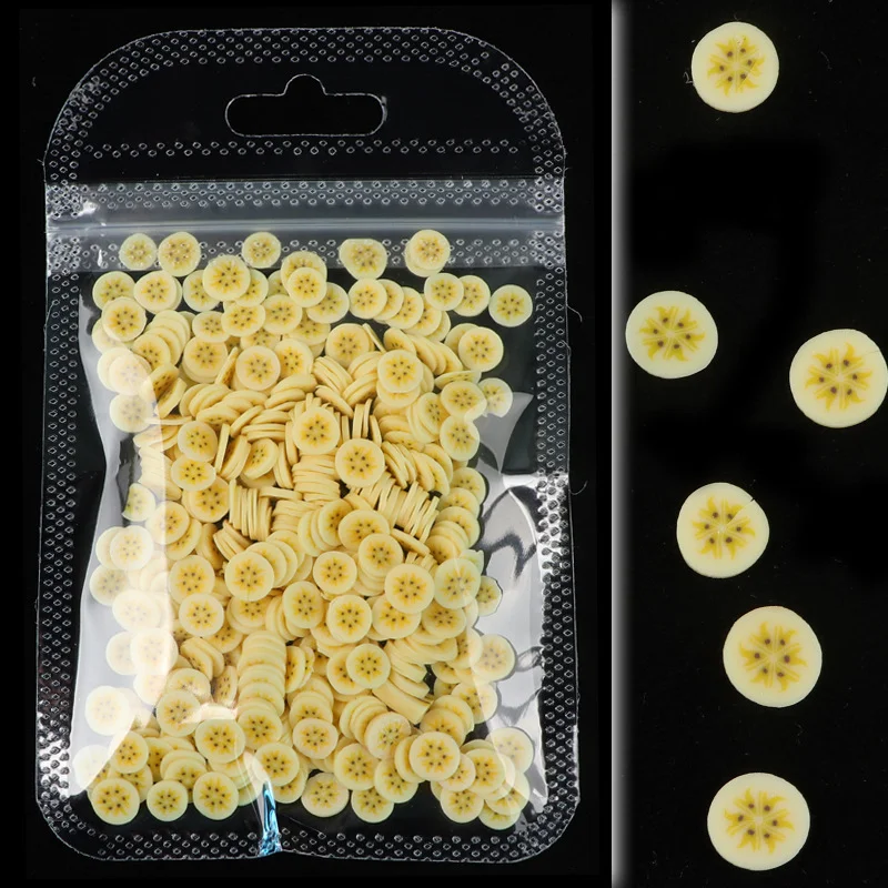 Soft Clay 10g Bag of Fruit Summer Nail Jewelry Thin Patch Phototherapy Easy Application Nail Art Decoration — photo 2