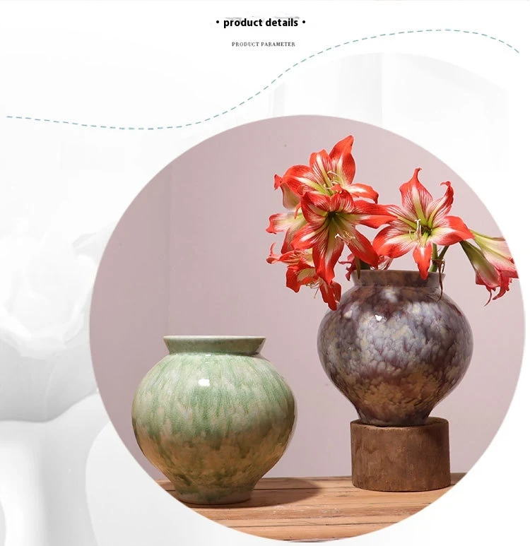 Title 6, Ceramic Vase Hydroponic Flower Pot Home Ornamen...