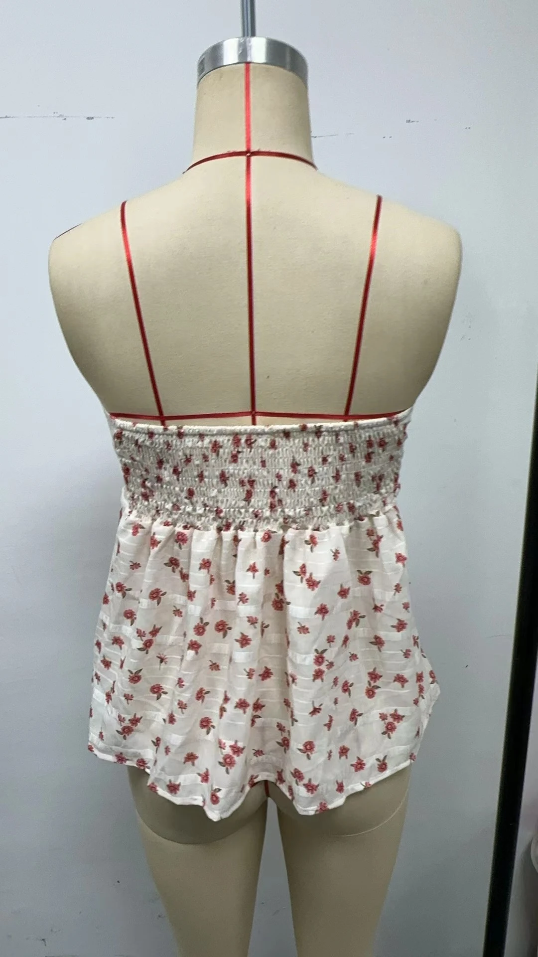 Temperament Printed Vest Lace-up Top perfect for creating stylish outfits. Easy to pair with skirts or pants for a chic, — photo 17