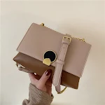 Bolsa de ombro mensageiro casual retrô com corrente, fashion. Design moderno e elegante, ideal para uso diário, confortável e com estilo. — foto 8