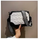 White with black