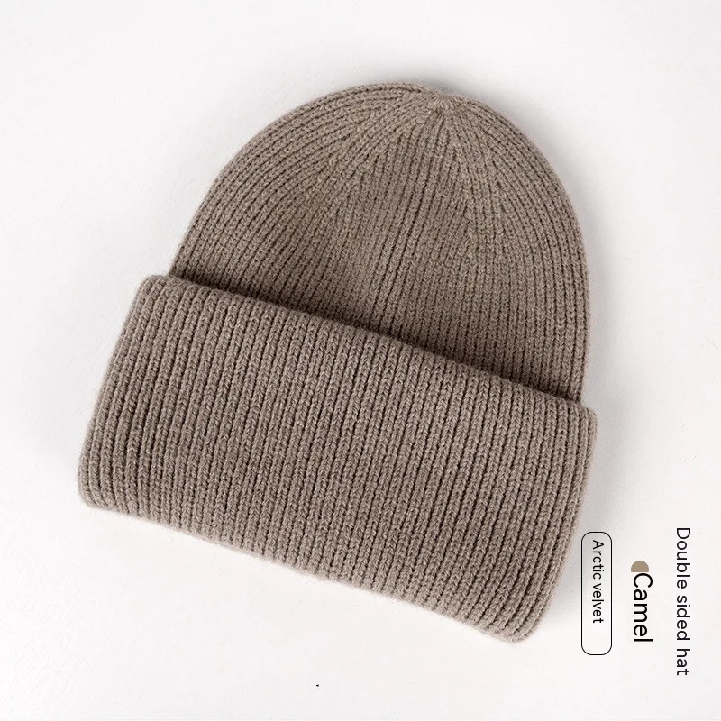Women's solid color wool hat with a large waistband, designed for ultimate comfort and a stylish look, perfect for every — photo 8
