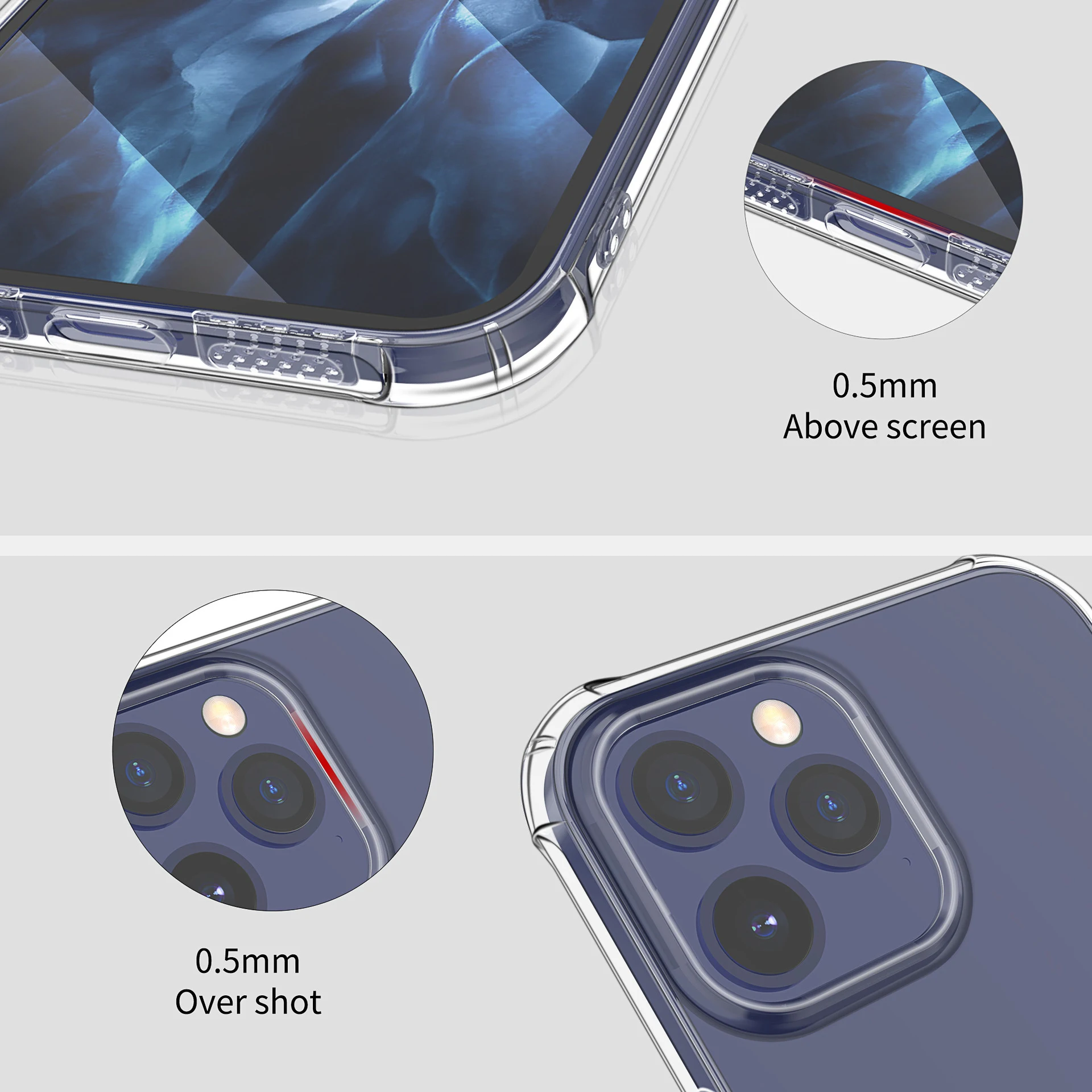 Capinha de silicone transparente macia para celular. Proteção flexível, design visível. Absorve impactos, fácil de limpar. Confortável e segura. — foto 3