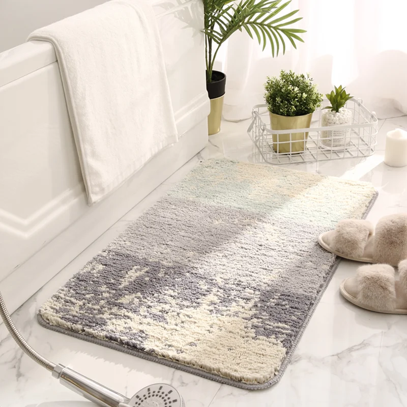 Anti Slip Bathroom Door Mat Absorbent Floor Mat Provides Safety and Comfort Keeps Floors Dry and Prevents Slips and Fall — photo 4