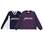 Langarm-Pullover-Hoodie mit Buchstaben-V-Kragen und Kontrastfarbe für Paare — foto 13