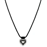Colar de amor com costura de corrente preta para mulheres. Demonstre seu carinho com este colar elegante e significativo. Ideal para presentear. — foto 1