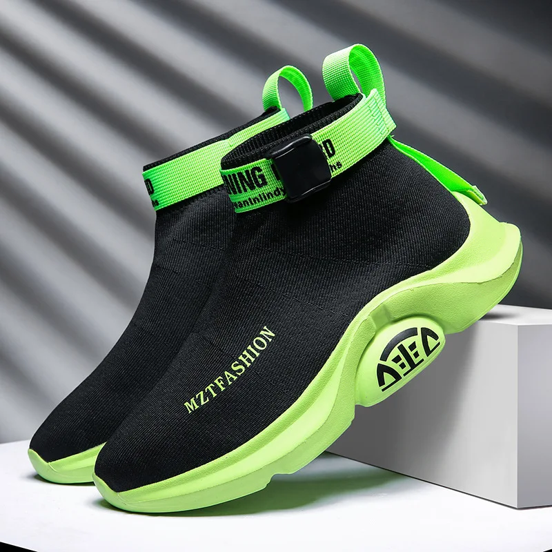 Title 1, Heren casual high top sneakers Comfortabele vri...